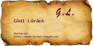 Gödl Lóránt névjegykártya